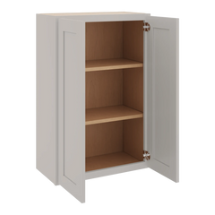 CNC Luxor 5-Piece Misty Grey 24" W X 36" H Double Door Wall Cabinet