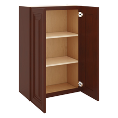 J&K Mahogany J5 Double Door Wall Cabinet - 24" W x 36" H