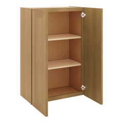 J&K Butterscotch B8 Double Door Wall Cabinet - 24" W x 36" H