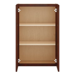 J&K Mahogany J5 Double Door Wall Cabinet - 24" W x 36" H