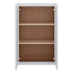 J&K White Shaker S8 Double Door Wall Cabinet - 24" W x 36" H