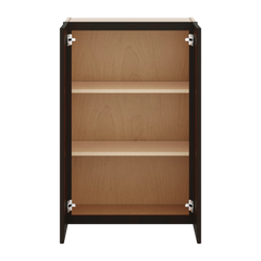 J&K Espresso K8 Double Door Wall Cabinet - 24" W x 36" H