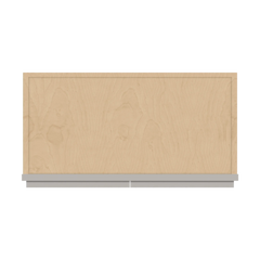 CNC Luxor 5-Piece Misty Grey 24" W X 36" H Double Door Wall Cabinet