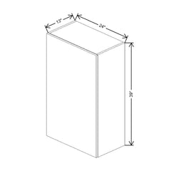 Fabuwood Ovela Catalina Nocce 1 24" W X 39" H X 13" D  Double Door Wall Cabinet