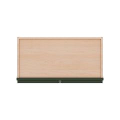 Modernform Cabinet Slim Sage Green 24" W X 42" H X 12" D Double Glass Door Wall Cabinet