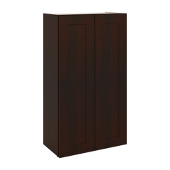 J&K Java Coffee S1 Double Door Wall Cabinet - 24" W x 42" H