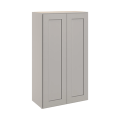 CNC Luxor 5-Piece Misty Grey 24" W X 42" H Double Door Wall Cabinet