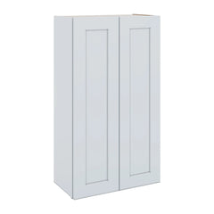 J&K White Shaker S8 Double Door Wall Cabinet - 24" W x 42" H