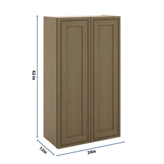 J&K Hazel H8 Double Door Wall Cabinet - 24" W x 42" H