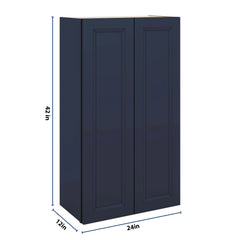 J&K Naval B7 Double Door Wall Cabinet - 24" W x 42" H