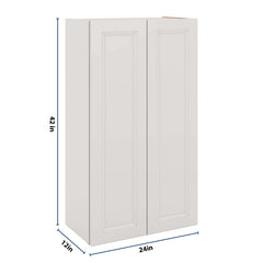 J&K Pure B5 Double Door Wall Cabinet - 24" W x 42" H
