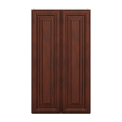 J&K Mahogany J5 Double Door Wall Cabinet - 24" W x 42" H