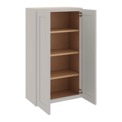 CNC Luxor 5-Piece Misty Grey 24" W X 42" H Double Door Wall Cabinet