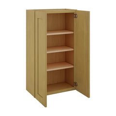 Modernform Cabinet Natural Shaker 24" W X 42" H X 12" D Double Door Wall Cabinet