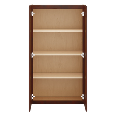 J&K Mahogany J5 Double Door Wall Cabinet - 24" W x 42" H