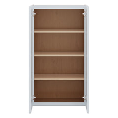 J&K White Shaker S8 Double Door Wall Cabinet - 24" W x 42" H