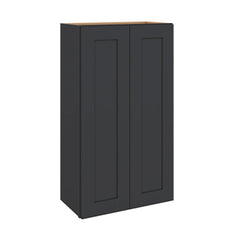 Modernform Cabinet Onyx Black Shaker 24" W X 42" H X 12" D Double Door Wall Cabinet