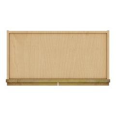 Modernform Cabinet Natural Shaker 27" W X 15" H X 12" D Double Glass Door Wall Cabinet