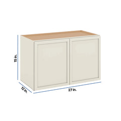Modernform Cabinet Slim Dove White 27" W X 15" H X 12" D Double Door Wall Cabinet