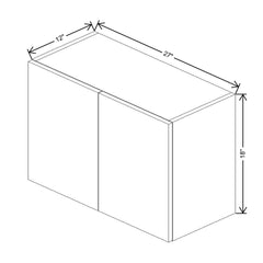 CNC Luxor Harvest 27" W X 18" H Double Door Wall Cabinet