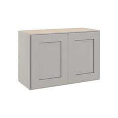CNC Luxor Misty Grey 27" W X 18" H Double Door Wall Cabinet
