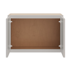 CNC Luxor Misty Grey 27" W X 18" H Double Door Wall Cabinet