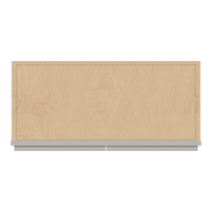 CNC Luxor Misty Grey 27" W X 18" H Double Door Wall Cabinet