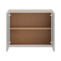 CNC Luxor Misty Grey 27" W X 24" H Double Door Wall Cabinet