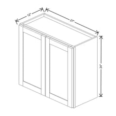 Wolf Classic Grantley White Paint 27"W X 24"H Wall Cabinet