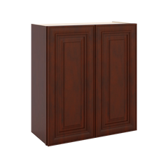 J&K Mahogany J5 Double Door Wall Cabinet - 27" W x 30" H