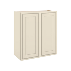 J&K Pearl Glazed H9 Double Door Wall Cabinet - 27" W x 30" H