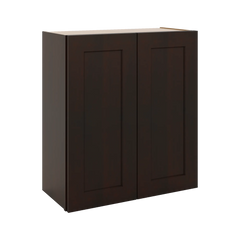 J&K Java Coffee S1 Double Door Wall Cabinet - 27" W x 30" H