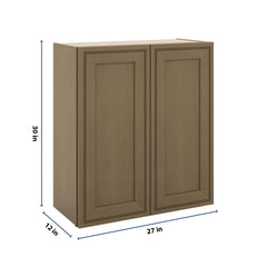 J&K Hazel H8 Double Door Wall Cabinet - 27" W x 30" H