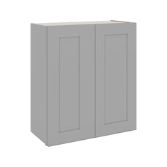 J&K Castle Grey S5 Double Door Wall Cabinet - 27" W x 30" H