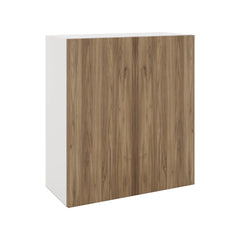 Modernform Cabinet Walnut 27" W X 30" H X 12" D Double Door Wall Cabinet