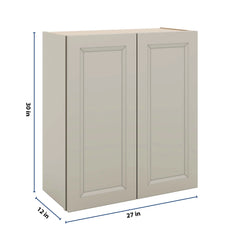 J&K Pebble B6 Double Door Wall Cabinet - 27" W x 30" H