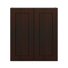 J&K Java Coffee S1 Double Door Wall Cabinet - 27" W x 30" H
