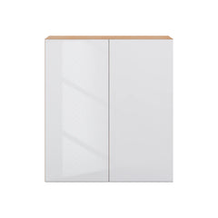 Modernform Cabinet Gloss White 27" W X 30" H X 12" D Double Door Wall Cabinet