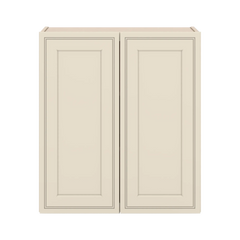 J&K Pearl Glazed H9 Double Door Wall Cabinet - 27" W x 30" H