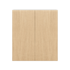 Modernform Cabinet Natural Oak 27" W X 30" H X 12" D Double Door Wall Cabinet