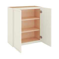 Modernform Cabinet Slim Dove White 27" W X 30" H X 12" D Double Door Wall Cabinet