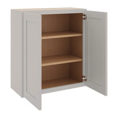 CNC Luxor 5-Piece Misty Grey 27" W X 30" H Double Door Wall Cabinet