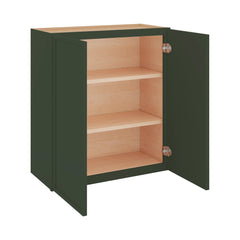 Modernform Cabinet Slim Sage Green 27" W X 30" H X 12" D Double Door Wall Cabinet