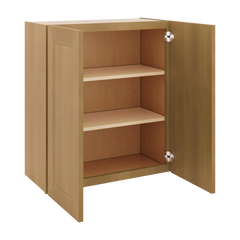 J&K Butterscotch B8 Double Door Wall Cabinet - 27" W x 30" H