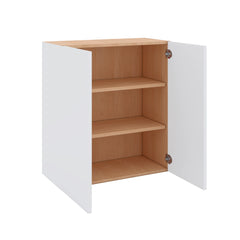 Modernform Cabinet Matte White 27" W X 30" H X 12" D Double Door Wall Cabinet