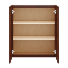 J&K Mahogany J5 Double Door Wall Cabinet - 27" W x 30" H