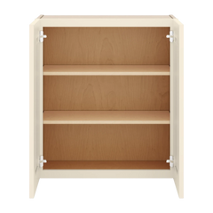 J&K Pearl Glazed H9 Double Door Wall Cabinet - 27" W x 30" H