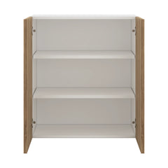 Modernform Cabinet Walnut 27" W X 30" H X 12" D Double Door Wall Cabinet