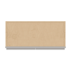 CNC Luxor 5-Piece Misty Grey 27" W X 30" H Double Door Wall Cabinet