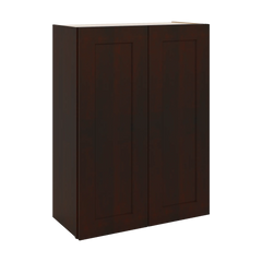 J&K Java Coffee S1 Double Door Wall Cabinet - 27" W x 36" H